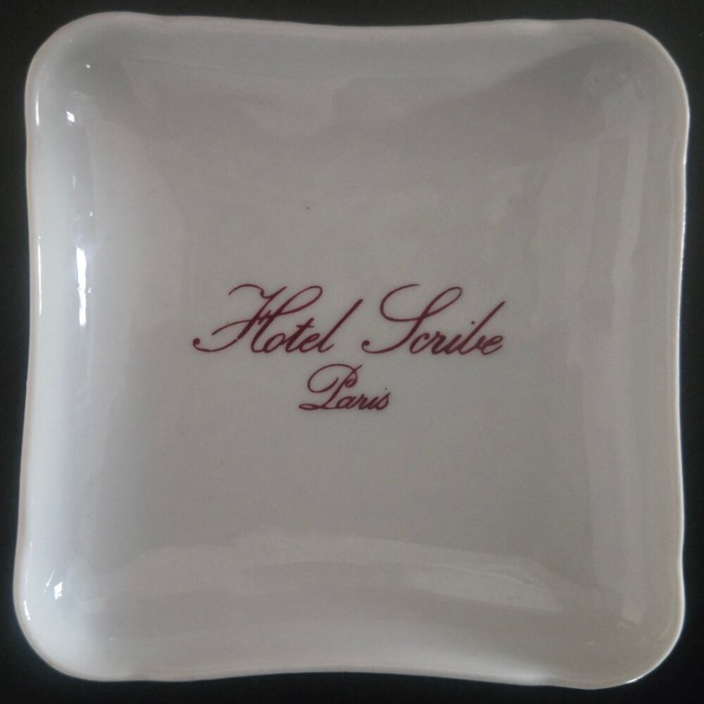 Hotel Scribe Paris Vintage Pillivuyt Porcelain Dish